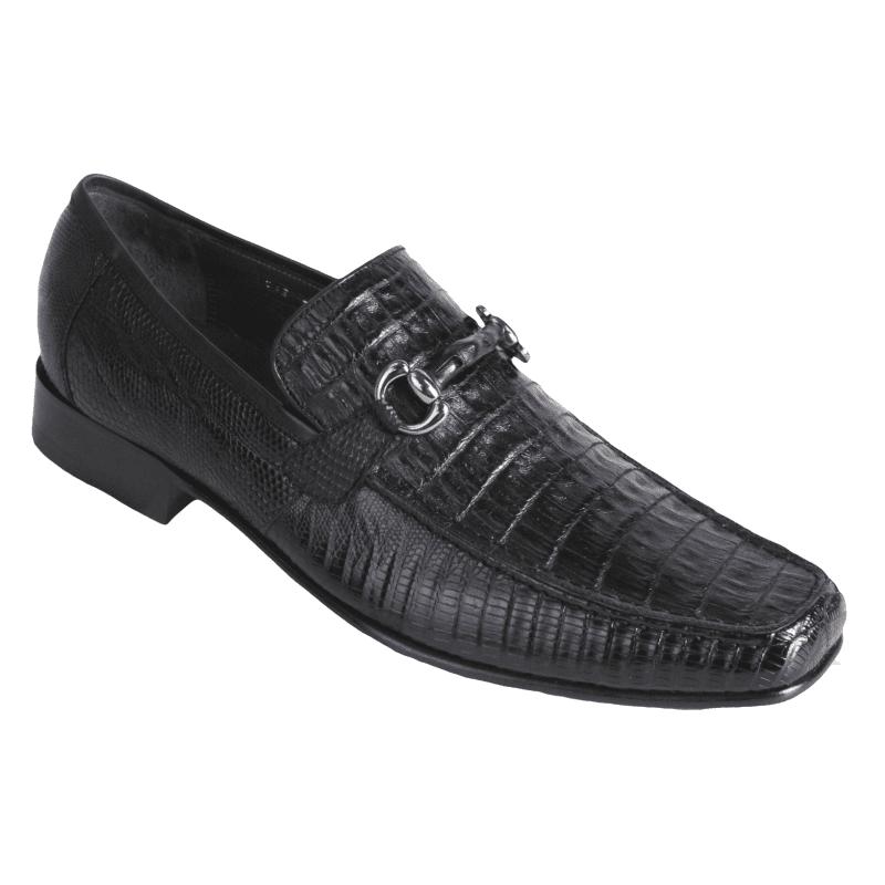 Vintage Black Lizard Skin Loafers Mens Size 8 M Exotic Leather Slip On Shoes Adler Black Lizard Leather Lug Penny Loafers main image 4