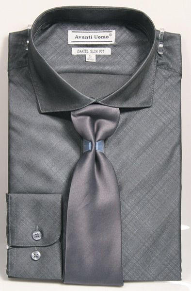slim fit dress shirt and tie set Men's Bespoke Slim-Fit Dress Shirt, Pocket Square & Tie Set
