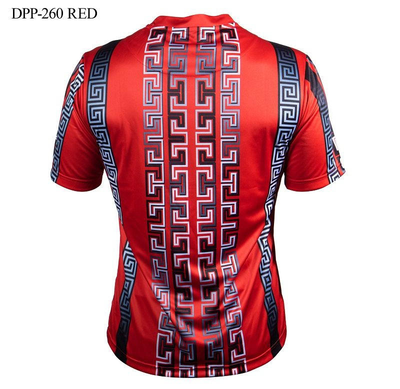 Prestige Mens Red Silky Designer Fashion Short Sleeve Shirt DPP260