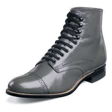 Vintage Mens Stacy Adams Grey Boots, 11.5 D. Men main image 4