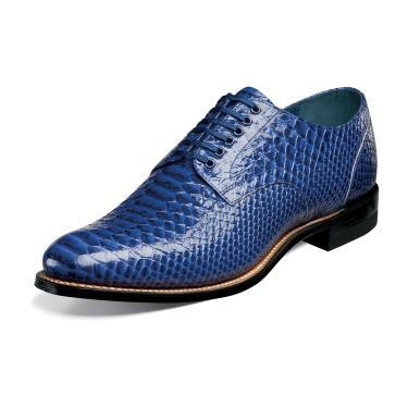 Stacy Adams Genuine Snake square toe classic dress Shoes Men 10 Navy Blue Tassel Stacy Adams Sprague Moc Toe Bit Loafers, Navy - Blue  main image 3