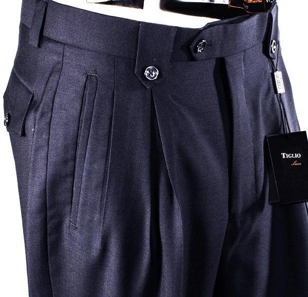 LIDNMSUMMER WOOL WIDE SLACKS　L fbaa9dc301e2b922b11fa75fed5267