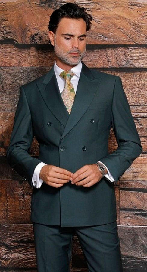 Green - Double Breast Suit