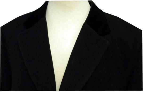 Men's Black Cashmere Chesterfield Coat - Order Here