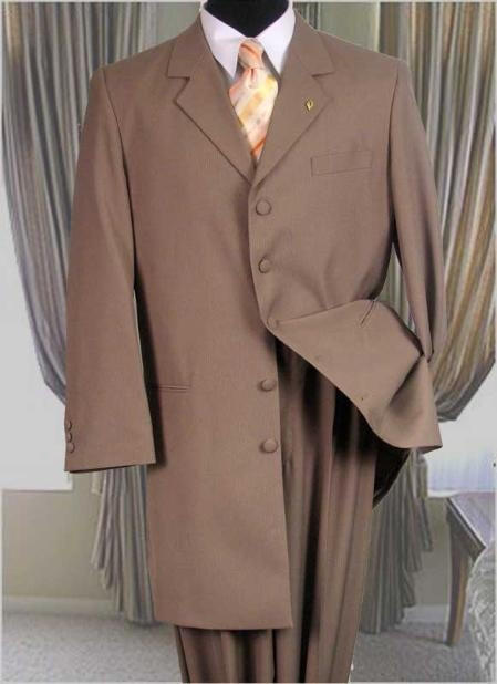 【CHIN MENS】 BROWN ZOOT SUIT / JACKET Custom Made: Chocolate Brown Zoot Suit | El Pachuco Zoot Suits
