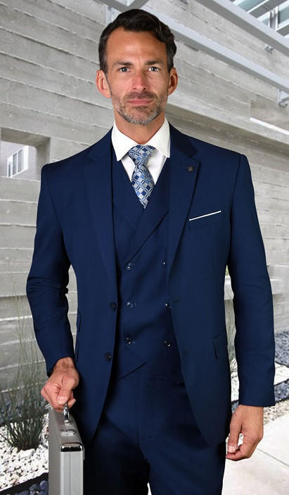 Stylish Light Grey Three-Piece Suit for Men – VARDO