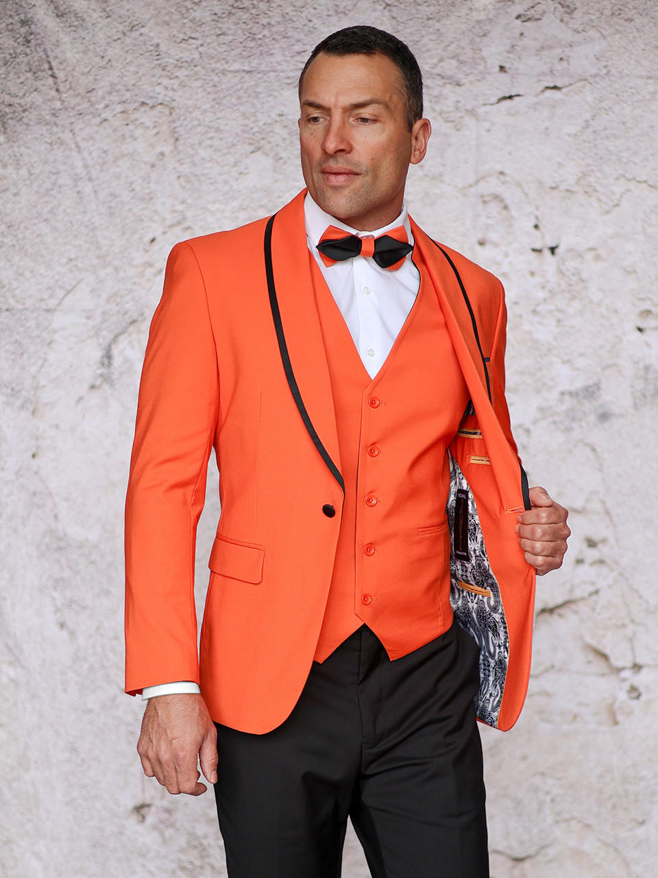 orange tuxedo dress Sabine Long Sleeve Tuxedo Dress Sheath Mini