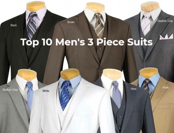 Top 10 Men's 3 Piece Suits to Elevate Your Wardrobe
