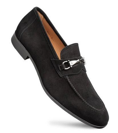 Mezlan Mens Black Suede Loafer Dress Shoes 9 Horse Bit Slip On Mezlan | Shoes | Mezlan Mens Black Suede Loafer Dress Shoes  main image 3