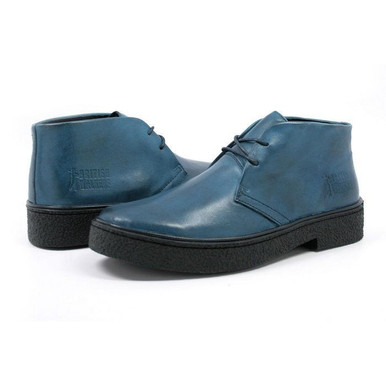 British Walker Mens Playboy Chukka Boots Denim Blue Classic display picture 2