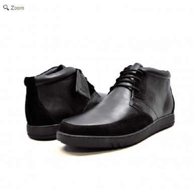 British Walker Shoes Casual Black Leather Suede Birmingham