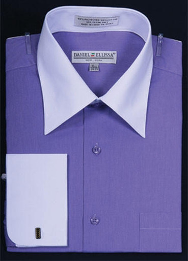 dress shirts with different colored collars and cuffs Men's Vintage Style Multi-Colored Houndstooth Dress Shirt & Tie Package in Beige, 17 34/35 / Beige