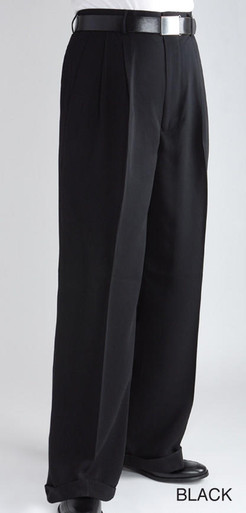 Men's Black Wide Legged Pants | Contempo Suits