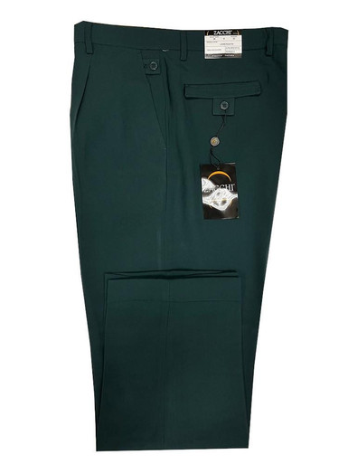 【MODERNIF】Enough semi-wide slacks Men's Black Wide Legged Pants | Contempo Suits