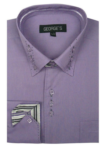 lilac dress shirt goTIELESS Ultimate (Lavender) Dress for the man youre becoming George Lilac 3 Button Collar