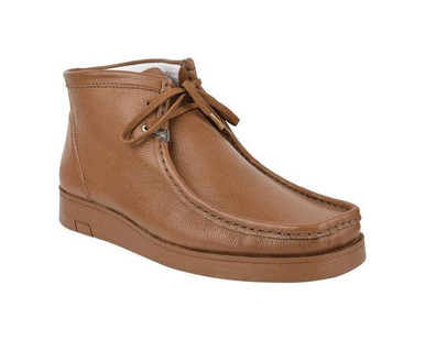 Hamara Joe Chukka Boots Moccasin Toe Mens Caramel Leather HJ101 display picture 3