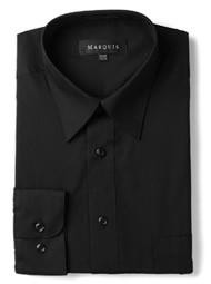 Marquis Mens Black Dress Shirt Regular Fit 009