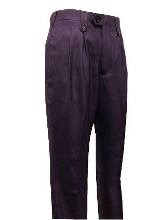 Pronti Slacks Mens Purple Wide Leg Dress Pants Big Leg 6046