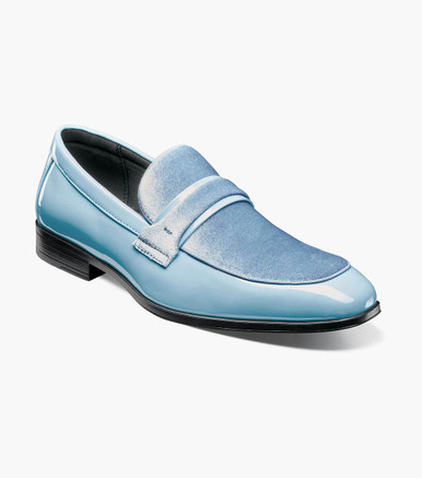 baby blue mens dress shoes Stacy Adams Velvet Shiny Loafer Light OS25686-459 10 M Light Blue Cicinia V-neck Little Black wedding dresses for photography Fabric:Tulle Lace Up