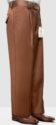 Statement Men Copper Rust Wool Baggy Leg Pants WP-100