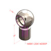 304 STAINLESS 10MM BALL CUP 20MM LONG WITH SAFETY CLIP M8 IN BASE