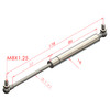 178MM EXTENDED 52MM STROKE 8x18 STAINLESS STEEL GAS STRUT 316SS8 C178/052 B0SS B0SS XXXXN