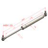 350MM EXTENDED 135MM STROKE 8x18 STAINLESS STEEL GAS STRUT 316SS8 C350/135 B0SS B0SS XXXXN