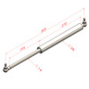 505MM EXTENDED 195MM STROKE 14x28 STAINLESS STEEL GAS STRUT 316SS14 C505/195 B2SS B2SS XXXXN