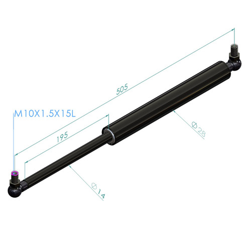 CUB CAMPER GS20800 1450N GAS STRUT