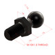 13MM BALL STUD M10x1.50X15L BLACK PASSIVATE