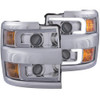 Anzo Projector Headlight Set (Chrome with Amber) - 111360