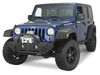 Front Stubby Recovery Bumper in Matte Black for 07-24 Jeep Wrangler JL, JK & Gladiator JT |88509