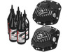 aFe Power 46-7101AB Pro Series Front & Rear Differential Cover Kit w/Gear Oil for 18-25 Jeep Wrangler JL