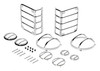 Rugged Ridge 10 Piece Euro Guard Light Kit for 07-18 Jeep Wrangler JK with Fog Lights