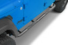 Rugged Ridge 11591.14 3" Round Fine Textured Side Steps for 20-25 Jeep Gladiator JT