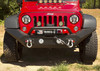 Rugged Ridge Spartan Front Bumper with High Clearance Ends & Overrider for 07-18 Jeep Wrangler JK