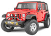 LoD Offroad JFB0737 Signature Series Shorty Front Winch Bumper with Bull Bar for 07-18 Jeep Wrangler JK for Warn PowerPlant Winch