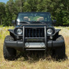 Aries 2170032 Pro Series Black Steel Grille Guard with Light Bar for 18-25 Jeep Wrangler JL and 20-25 Jeep Gladiator JT