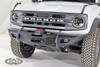LoD Offroad BFB2102 Full Width Winch Front Bumper in Bare Steel for 21-25 Ford Bronco