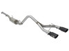 aFe Power 49-48056-B Rebel Series 2.5" Dual Center Exit Cat-Back for 07-18 Jeep Wrangler JK