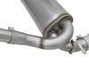 aFe Power 49-48062-P Rebel Series 2.5" 409 Stainless Steel Cat-Back Exhaust System - Polished for 07-18 Jeep Wrangler JK