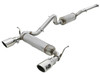 aFe Power 49-48062-P Rebel Series 2.5" 409 Stainless Steel Cat-Back Exhaust System - Polished for 07-18 Jeep Wrangler JK