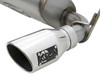 aFe Power 49-48061-P Rebel Series 2.5" 409 Stainless Steel Axle-Back Exhaust System - Polished for 07-18 Jeep Wrangler JK