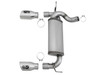 aFe Power 49-48061-P Rebel Series 2.5" 409 Stainless Steel Axle-Back Exhaust System - Polished for 07-18 Jeep Wrangler JK