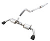 AWE Exhaust 17613 4113 Tread Edition Axle Back Exhaust System Axle Back with Non Resonated Mid-Pipe with Black Tips for 12-18 Jeep Wrangler JK 3.6L
