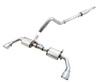 AWE Exhaust 17613 4113 Tread Edition Axle Back Exhaust System Axle Back with Non Resonated Mid-Pipe with Black Tips for 12-18 Jeep Wrangler JK 3.6L