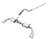 AWE Exhaust 17613 4113 Tread Edition Axle Back Exhaust System Axle Back with Non Resonated Mid-Pipe with Black Tips for 12-18 Jeep Wrangler JK 3.6L