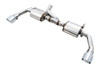 AWE Exhaust 17613 4113 Tread Edition Axle Back Exhaust System Axle Back with Non Resonated Mid-Pipe with Black Tips for 12-18 Jeep Wrangler JK 3.6L
