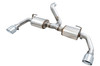 AWE Exhaust 17613 5110 Tread Edition Axle Back Exhaust System Axle Back with Resonated Mid-Pipe with Stainless Tips for 18-25 Jeep Wrangler JL 3.6L