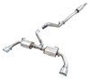 AWE Exhaust 17613 5112 Tread Edition Axle Back Exhaust System Axle Back with Resonated Mid-Pipe with Black Tips for 18-25 Jeep Wrangler JL 3.6L